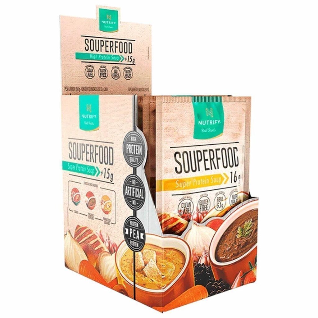 Souperfood Sopa Proteica Frango com Legumes 10 un Nutrify