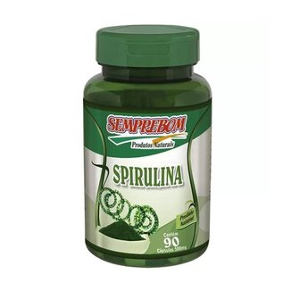 SPIRULINA 90 Capsulas De 500mg - Semprebom