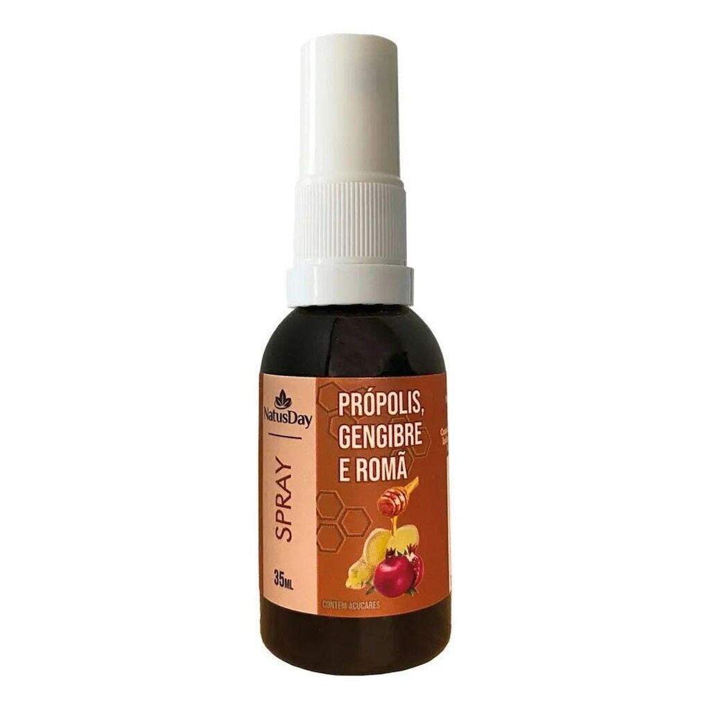 Spray Extrato de Própolis, Gengibre e Romã - 35ml - Natusday