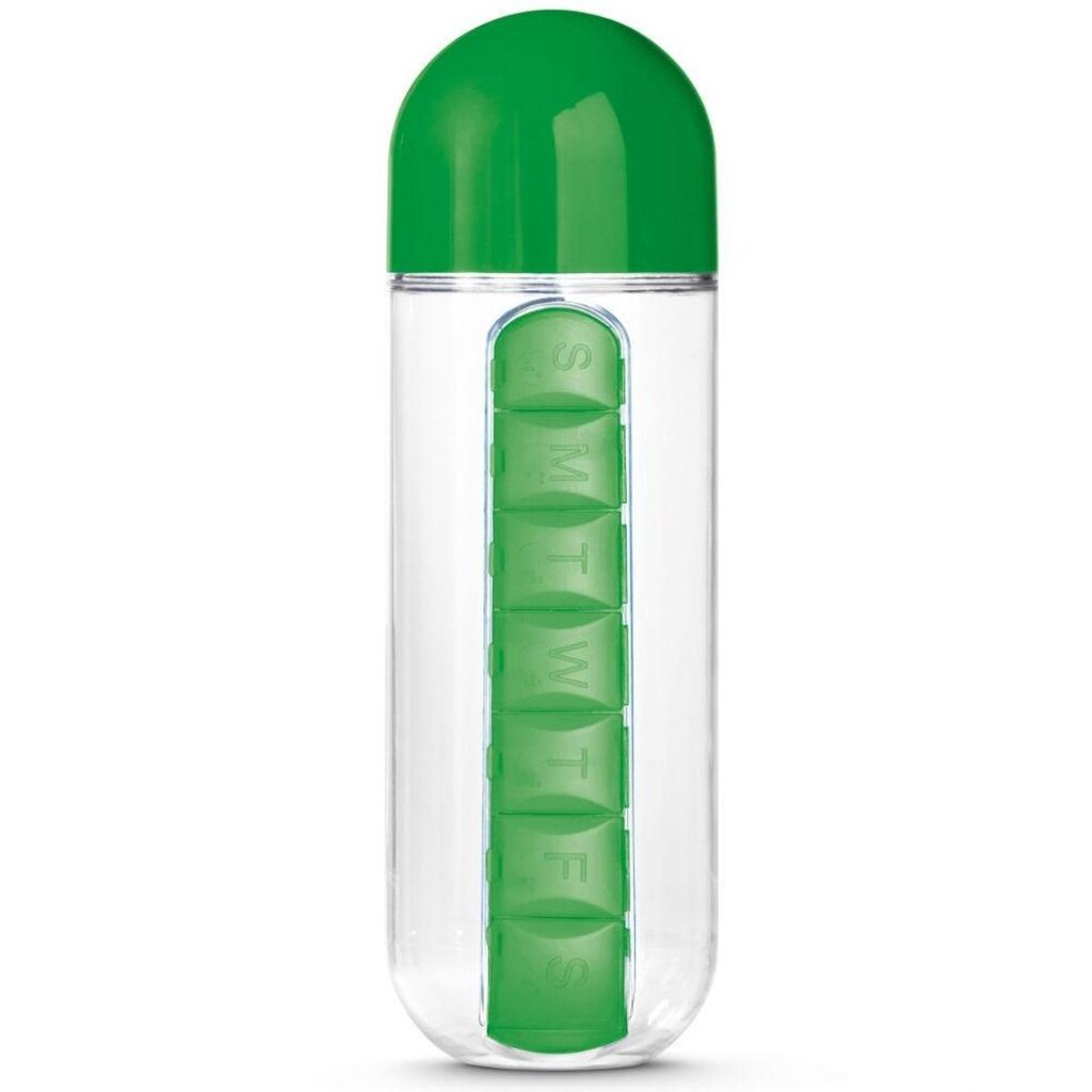 Squeeze 600ml com Porta Comprimidos TopGet