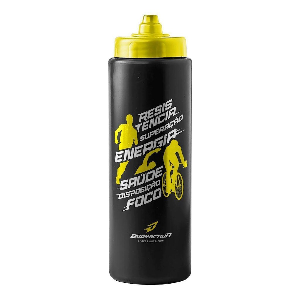 Squeeze Endurance - 800ml Preto/Amarelo - BodyAction