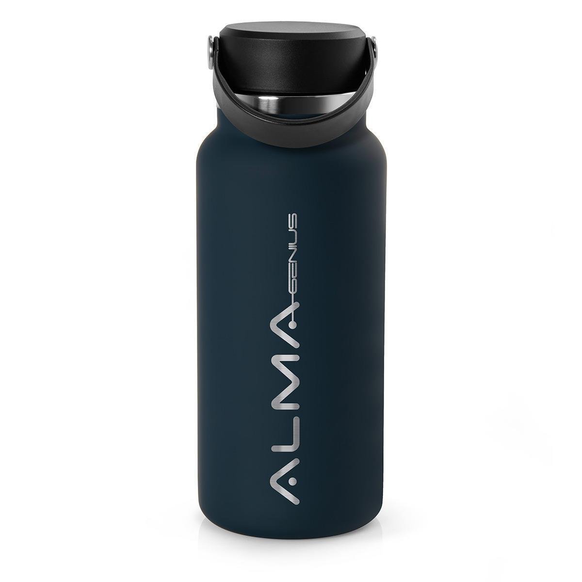 Squeeze Térmico Aço Inox Azul Circinus 1 Litro Alma Genius Menor preço em Squeeze Térmico Aço Inox Azul Circinus 1 Litro Alma Genius