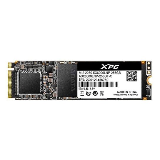 SSD Adata XPG SX6000 Lite 256GB M.2 2280 NVMe, ASX6000LNP-256GT-C - Preto Menor preço em SSD Adata XPG SX6000 Lite 256GB M.2 2280 NVMe, ASX6000LNP-256GT-C - Preto