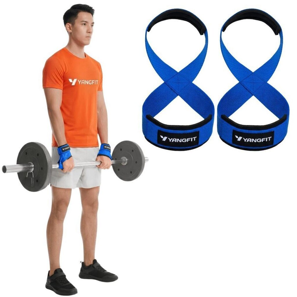 Strap 8 Grip Alta Perfomance Para Musculação Stiff Yangfit