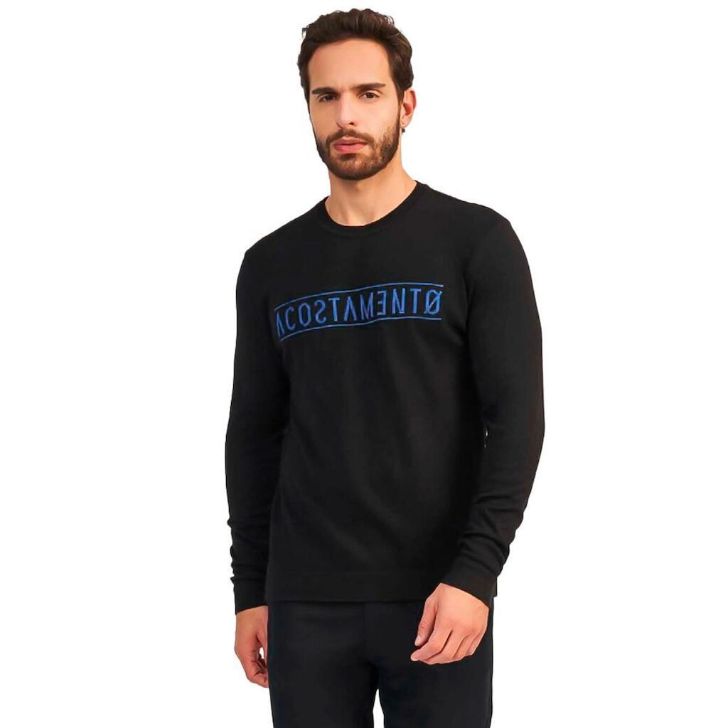 Suéter Acostamento Tricot Casual Masculino