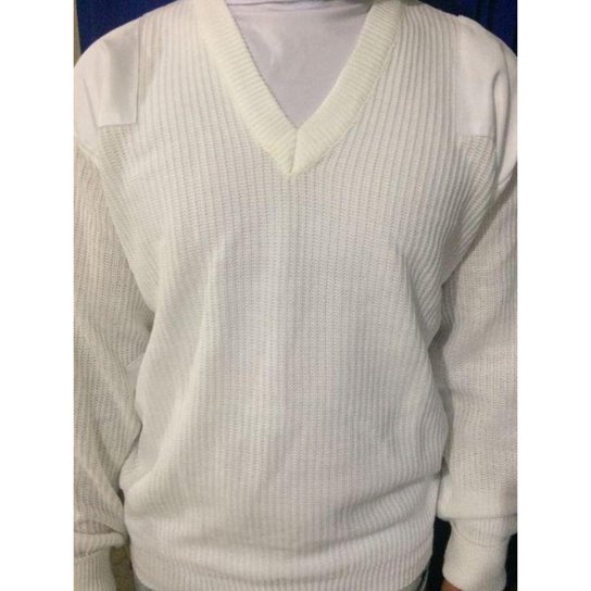 Suéter Branco Padrão Exército Brasileiro Netshoes