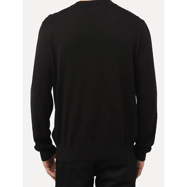 Suéter Ellus Masculino Tricot C-Neck Visco Like Basic Round Preto