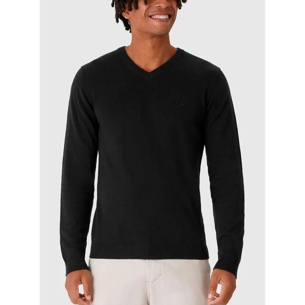 Suéter Malwee 1000095086 Masculino Decote V Tricô T. P/XGG