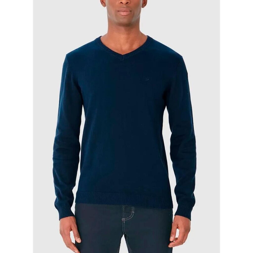 Suéter Malwee 1000095086 Masculino Decote V Tricô T. P/XGG
