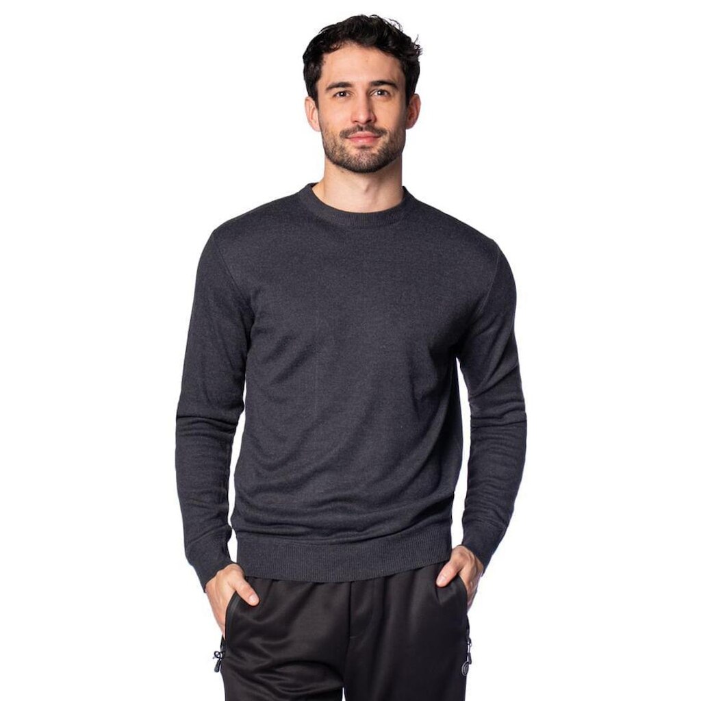 Suéter Masculino Balboa Versátil Preto Mescla