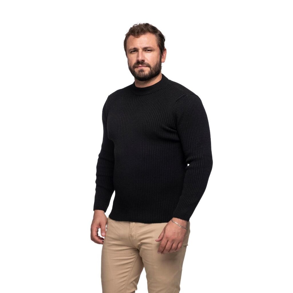 Suéter Masculino Tricô Lã Mescla Gola Alta Roma 7186
