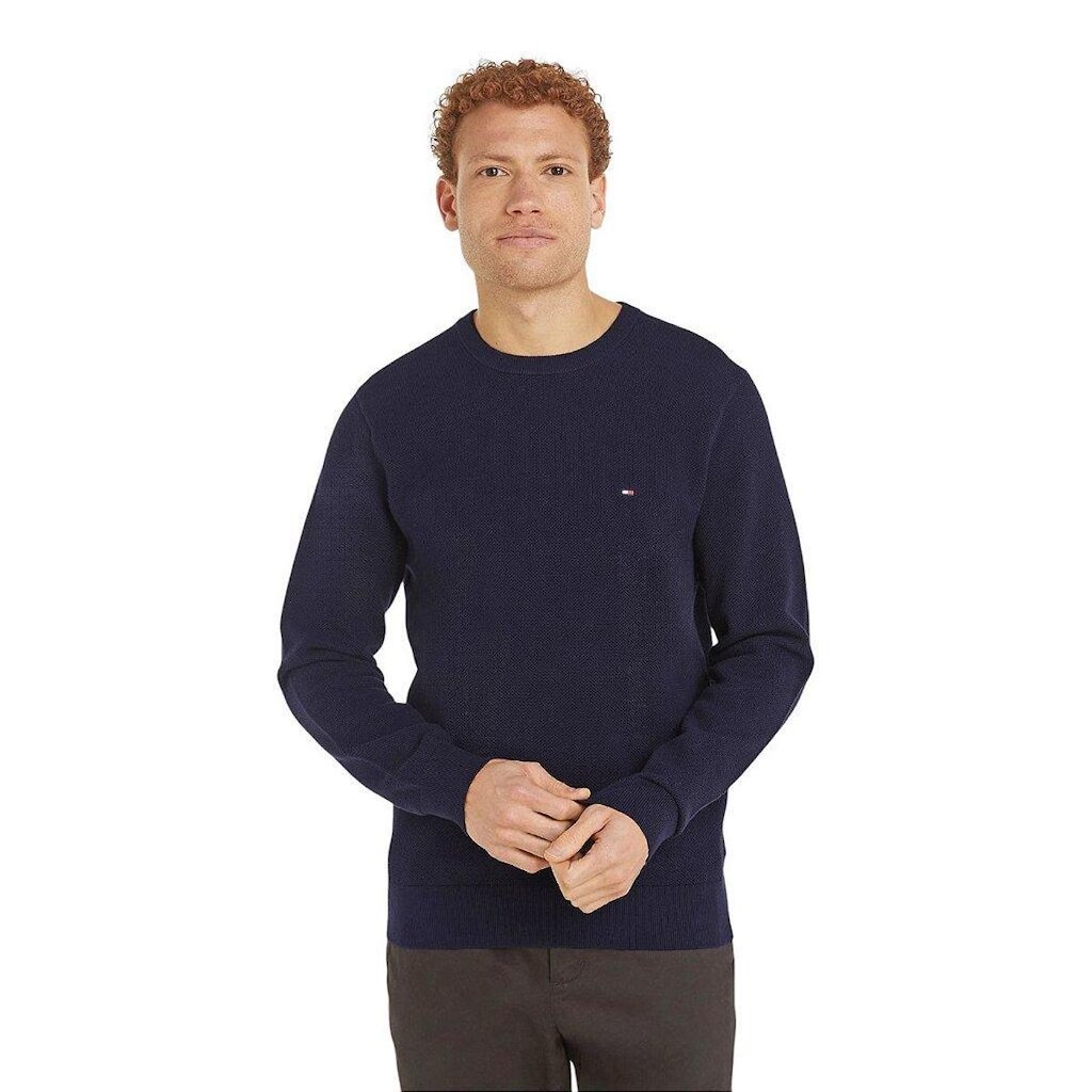 Suéter Tommy Hilfiger Essential Structure Crew Neck Caqui