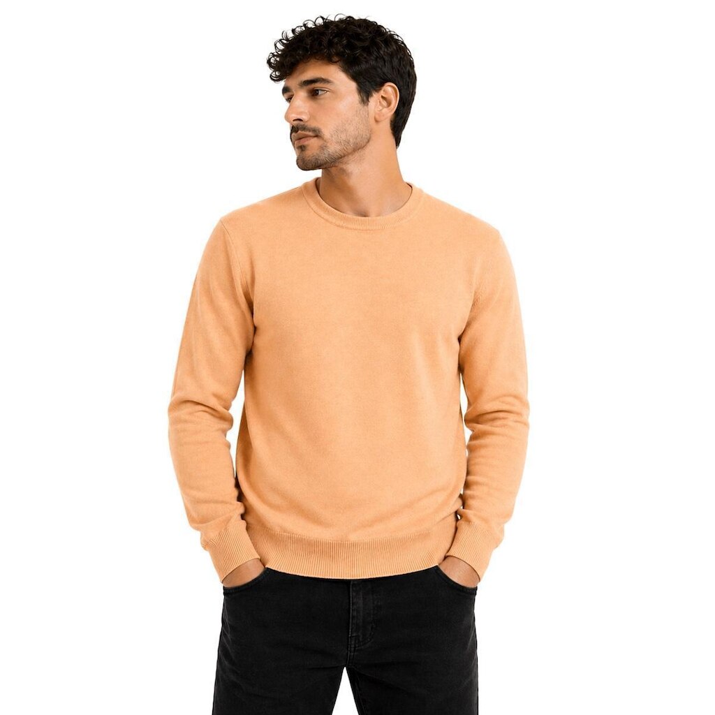 Suéter Tricôt Masculino Broken Rules 590241 Caqui