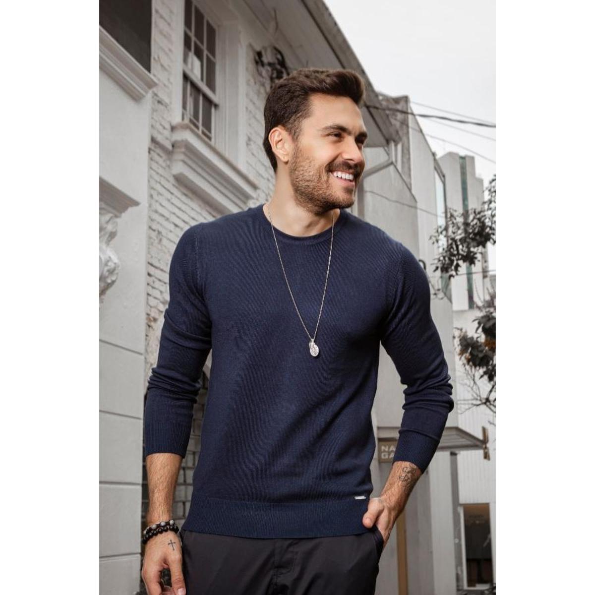 Menor preço em Suéter Tricot Vine - Gola Careca - P - Cinza