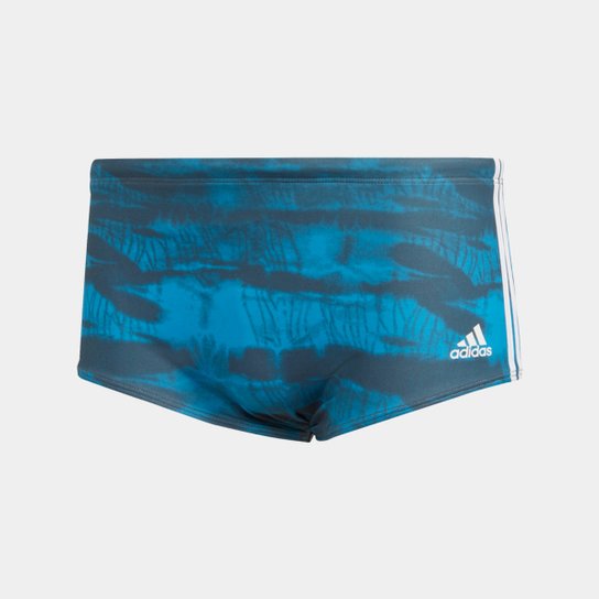 Sunga Adidas 3S Graphic - Azul Piscina+Azul Claro Menor preço em Sunga Adidas 3S Graphic - Azul Piscina+Azul Claro