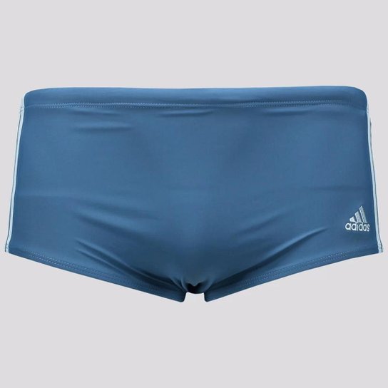 Sunga Adidas 3S Wide - Azul - Azul Escuro Menor preço em Sunga Adidas 3S Wide - Azul - Azul Escuro