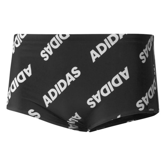 Sunga Adidas Essence Graphic - Preto+Branco Menor preço em Sunga Adidas Essence Graphic - Preto+Branco