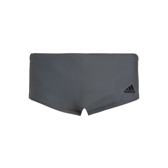 Sunga Adidas Lateral Media 3S - Grafite Menor preço em Sunga Adidas Lateral Media 3S - Grafite