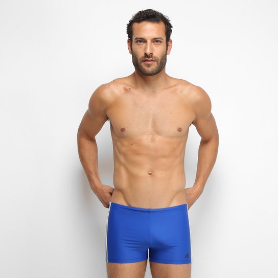Sunga Boxer Adidas Fitness 3 Stripes - Azul+Branco é ruim? Sunga Boxer Adidas Fitness 3 Stripes - Azul+Branco é boa?