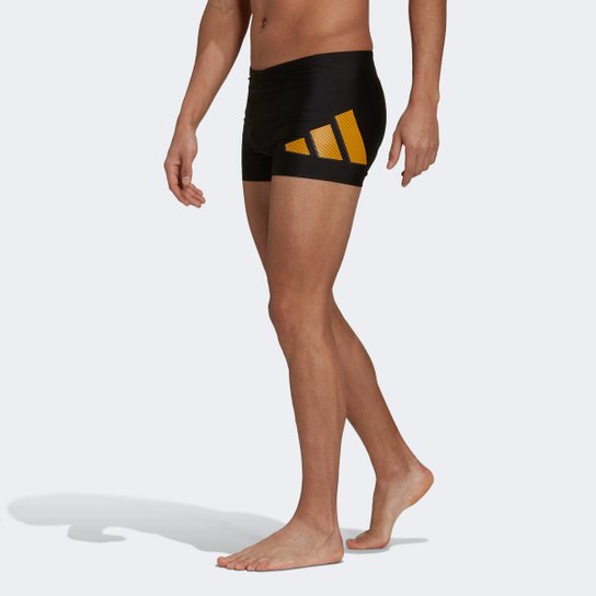 Sunga Boxer Adidas Marimekko - Preto+Mostarda Menor preço em Sunga Boxer Adidas Marimekko - Preto+Mostarda