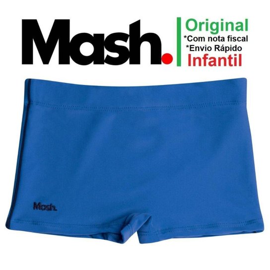 Sunga Boxer Box Lisa Infantil Kids Mash Moda Praia - Azul é ruim? Sunga Boxer Box Lisa Infantil Kids Mash Moda Praia - Azul é boa?