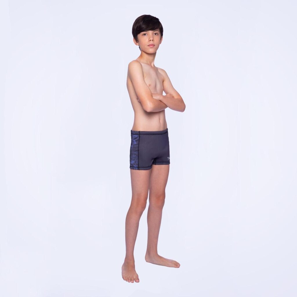 Sunga Boxer Juvenil Comunidade - AZUL NOTURNO PRETO