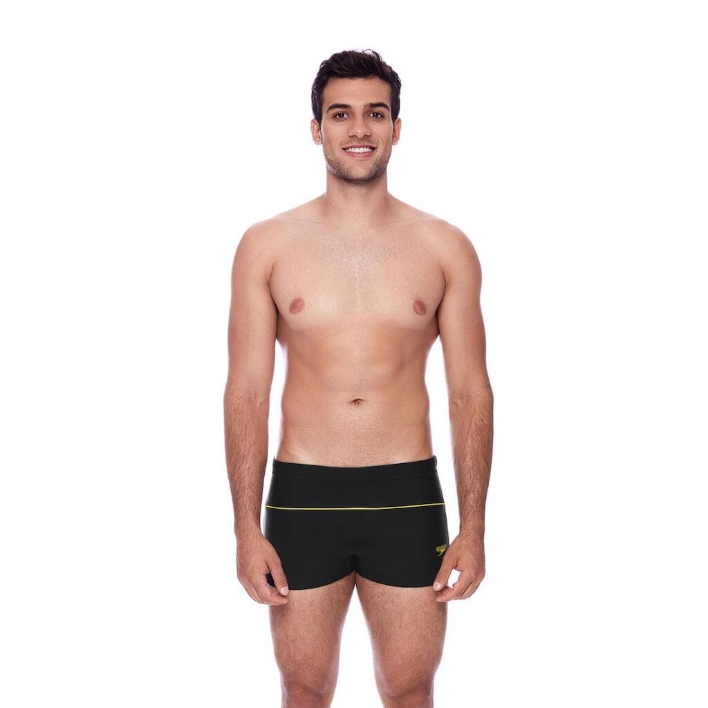 Sunga Boxer Line - PRETO AMARELO OURO