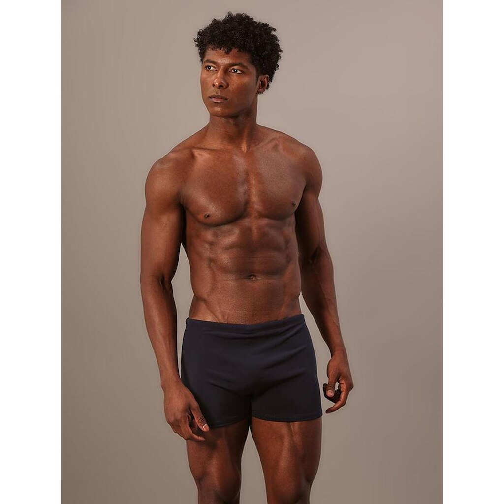 Sunga Boxer Logo Lateral Calvin Klein Swimwear