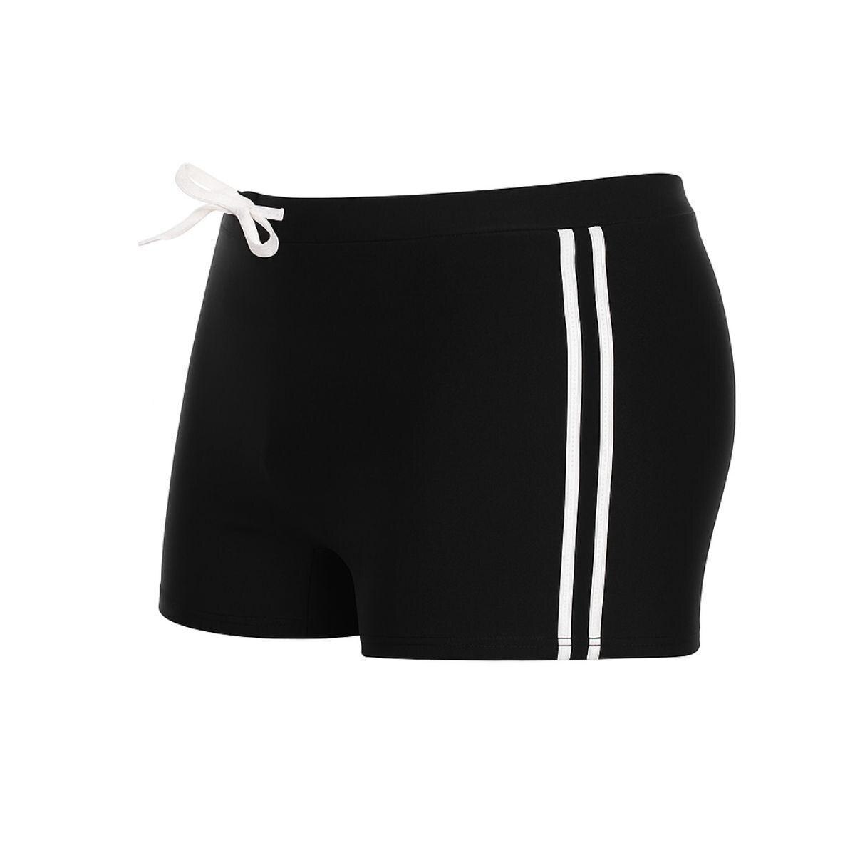 Sunga Boxer Masculina Box Praia Piscina Verão Forrada FMF Preto - Preto ...