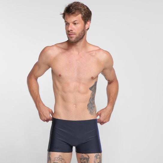 Sunga Boxer Mash Com Recorte - Cinza Menor preço em Sunga Boxer Mash Com Recorte - Cinza