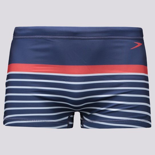 Sunga Boxer Speedo Classic Stripes Marinho - Azul+Marinho Menor preço em Sunga Boxer Speedo Classic Stripes Marinho - Azul+Marinho