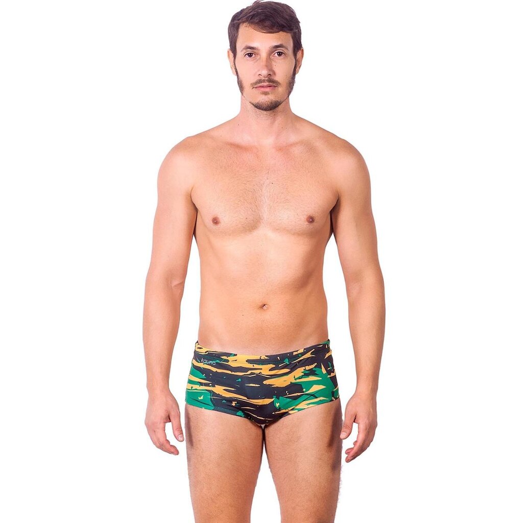 SUNGA CAMUFLAGEM SERRA LEOA KAUNA COM FORRO E PROTEÇÃO UV 50+