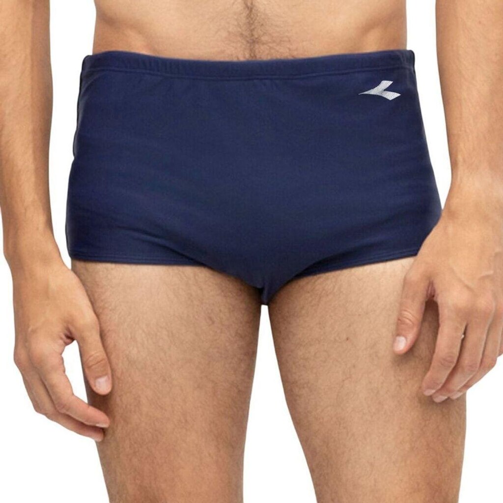 Sunga Diadora Small Logo Lateral Larga Masculina - Marinho P