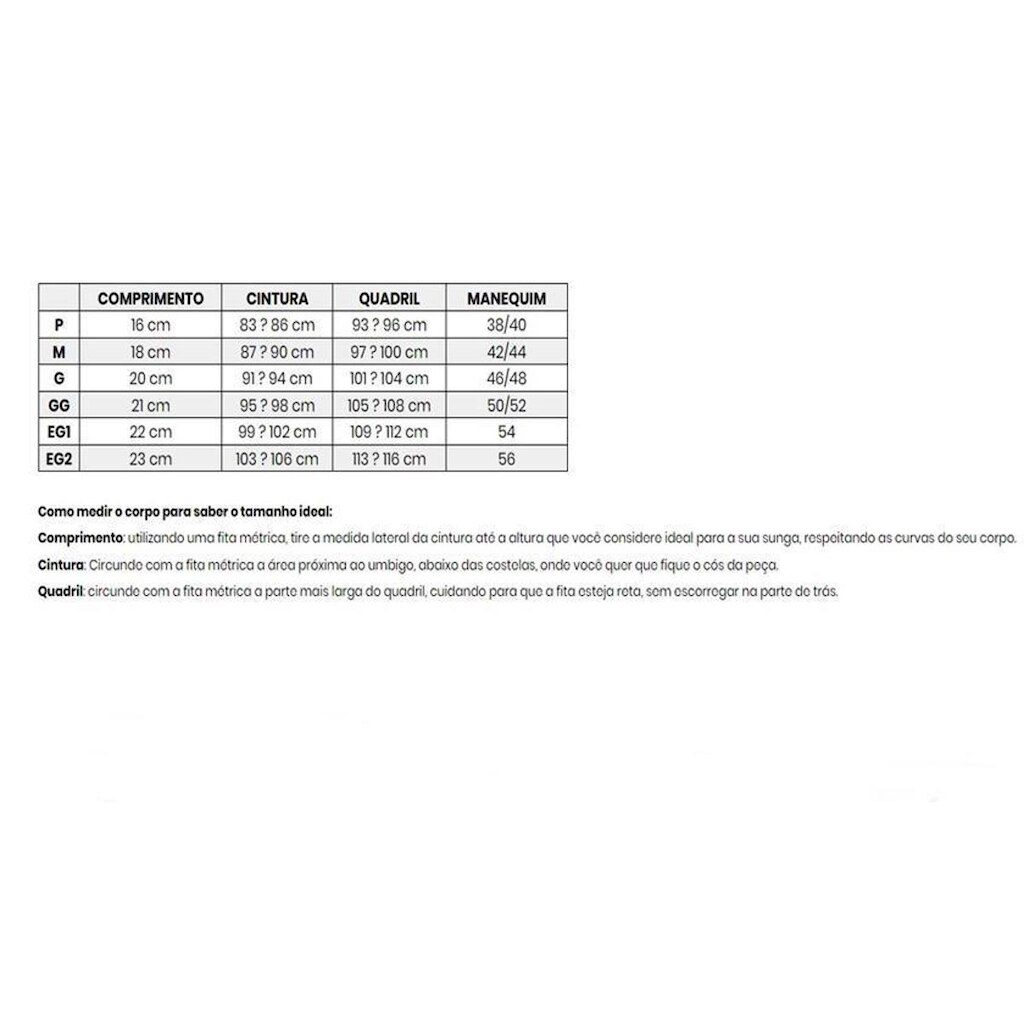 Sunga Elite Proteção UV 50 Masculina