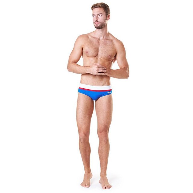 Sunga Ferzon Alle Slip Masculina - Azul+Branco Menor preço em Sunga Ferzon Alle Slip Masculina - Azul+Branco