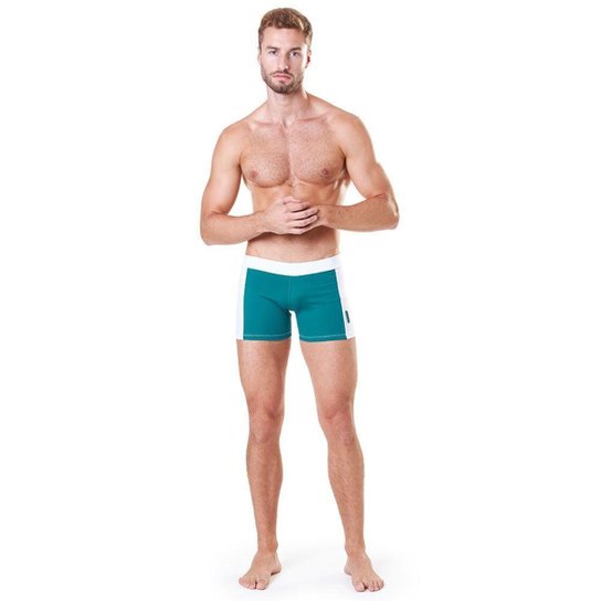 Sunga Ferzon Apolo Boxer Masculina - Verde+Branco Menor preço em Sunga Ferzon Apolo Boxer Masculina - Verde+Branco