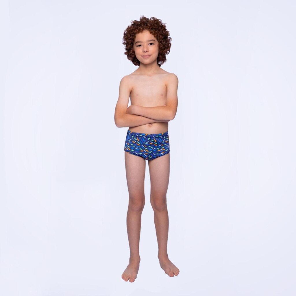 Sunga Infantil Tradicional Fish - AZUL NOTURNO