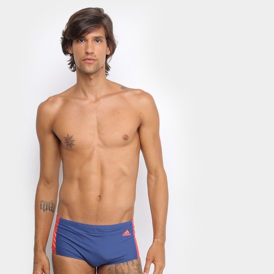 Sunga Larga Adidas Cb3 Side - Marinho+Vermelho é ruim? Sunga Larga Adidas Cb3 Side - Marinho+Vermelho é boa?