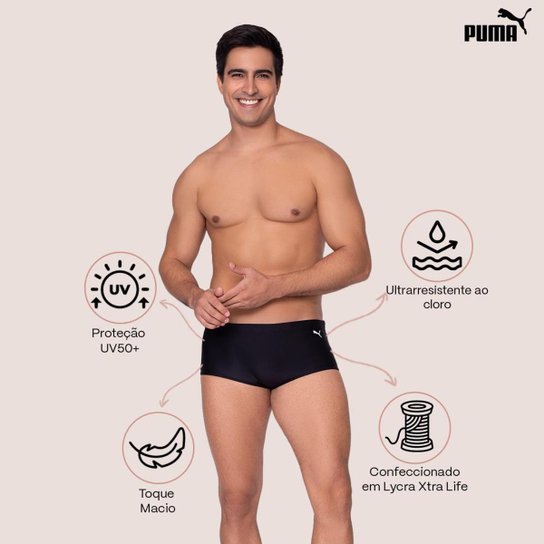 Sunga Masculina Lateral Larga Ultra Resistente Uv 50+