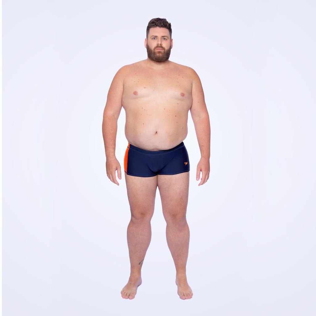 Sunga Plus Comfort Speedo+ - MARINHO/TANGERINA