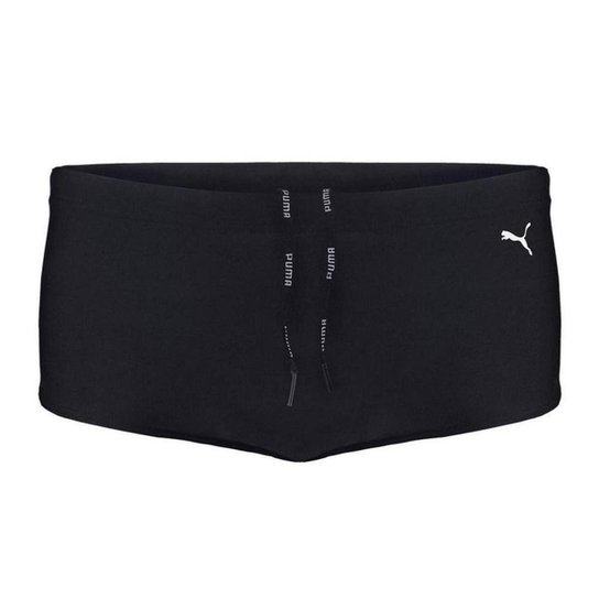 Sunga Puma Lateral Larga Swim Brief - Preto Menor preço em Sunga Puma Lateral Larga Swim Brief - Preto