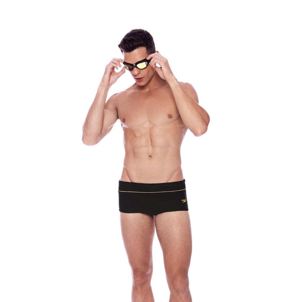 Sunga Tradicional Line - PRETO AMARELO OURO
