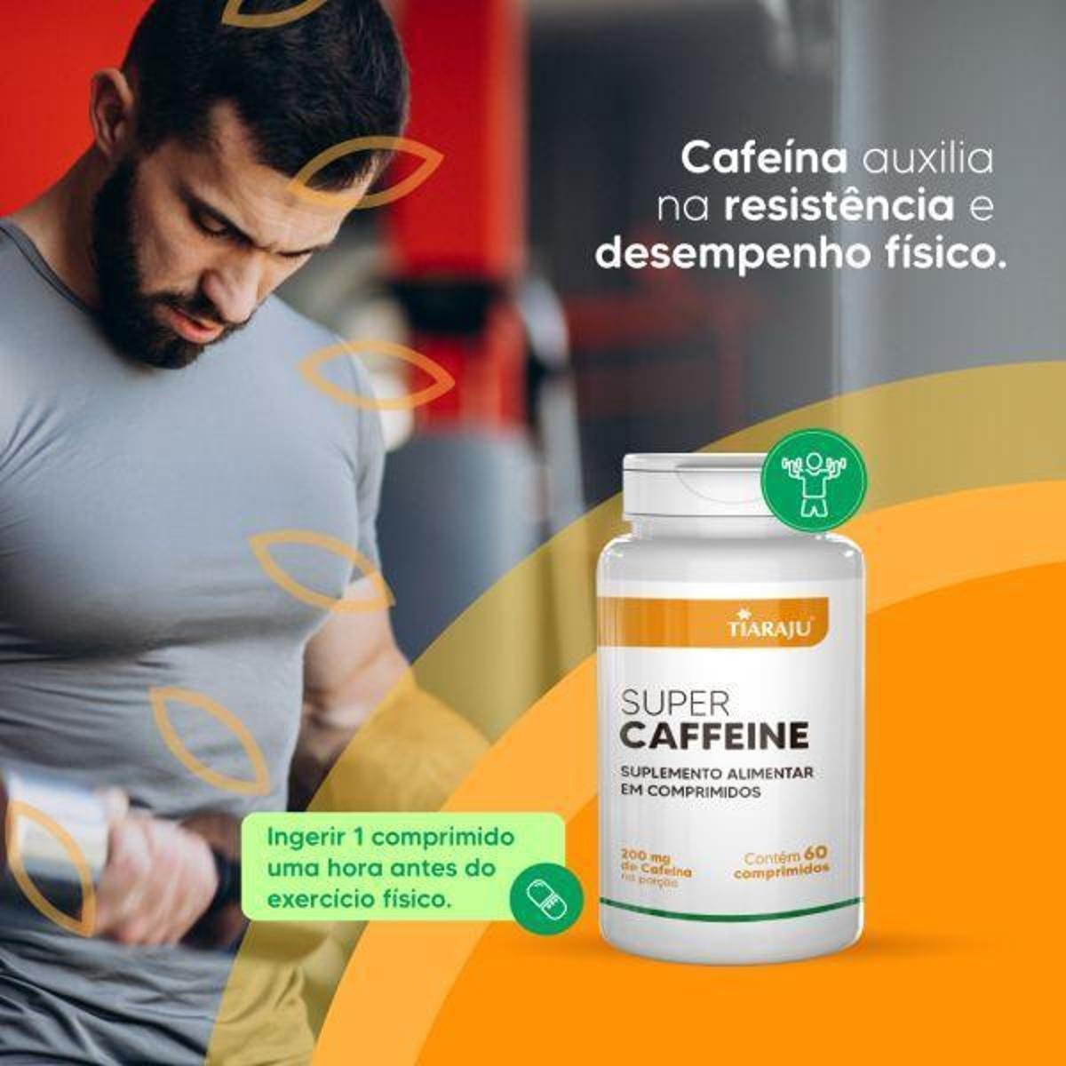 Super Caffeine 200Mg 60 Cápsulas Tiaraju