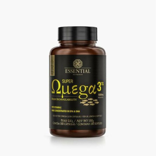 Super Ômega 3 Tg 1000mg 180 Cápsulas - Essential Nutrition Menor preço em Super Ômega 3 Tg 1000mg 180 Cápsulas - Essential Nutrition