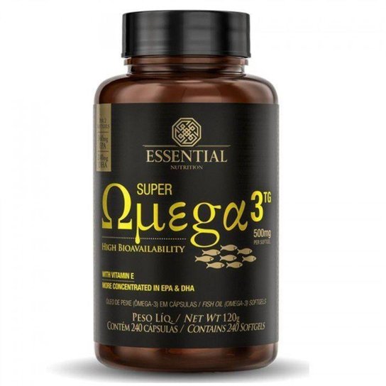 Super Omega 3 TG 500MG 240 Caps - Essential - Preto é ruim? Super Omega 3 TG 500MG 240 Caps - Essential - Preto é boa?
