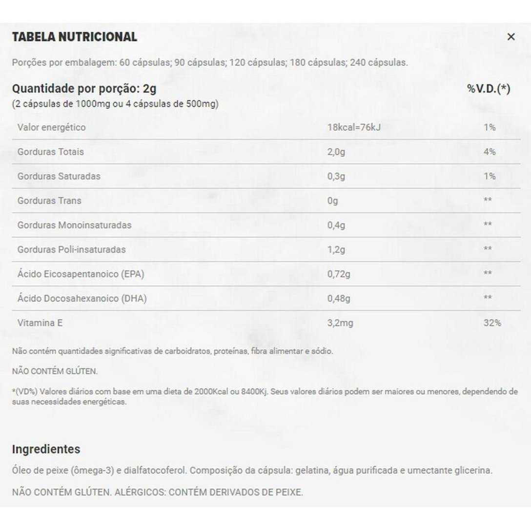 Super Ômega 3 Tg Essential Nutrition 240 Cápsulas (500Mg) Natural