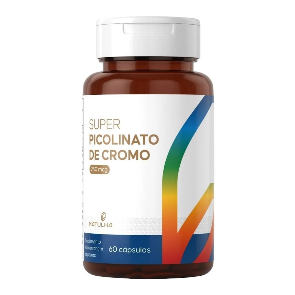 Super Picolinato de Cromo 250mcg 60 Cápsulas Natulha