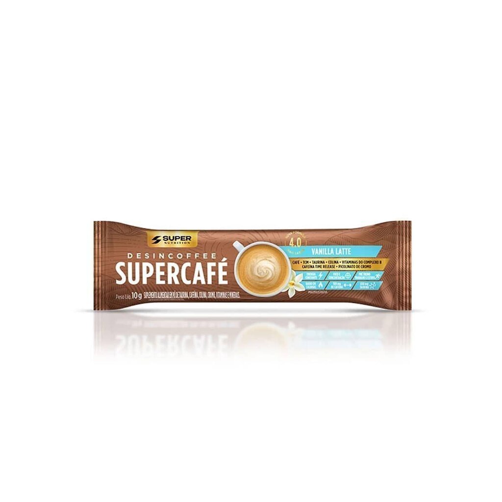 Supercafé - 1 Sachê 10g Vanilla Latte - Desinchá