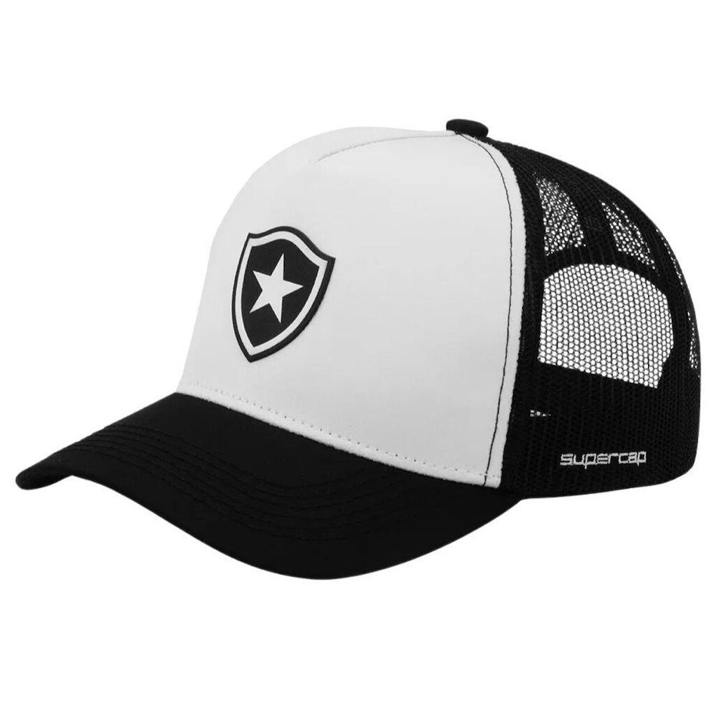 SuperCap Boné Oficial Do Botafogo Modelo Trucker Com Silk 3d Frontal