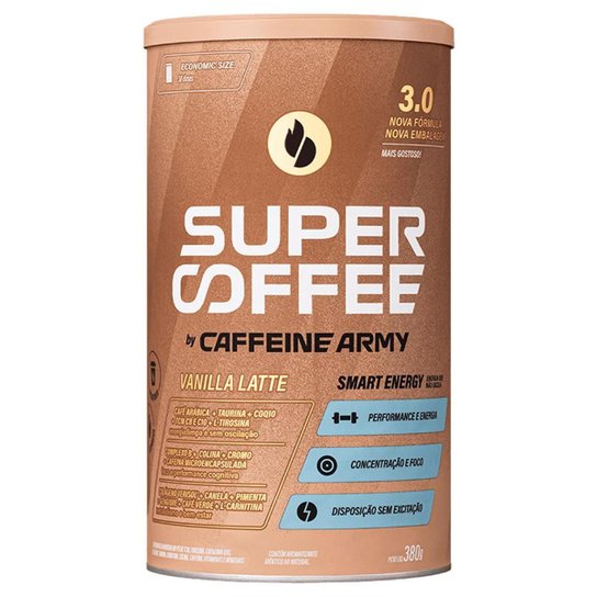 SuperCoffee 3.0 Caffeine Army 380g Vanilla Latte Menor preço em SuperCoffee 3.0 Caffeine Army 380g Vanilla Latte
